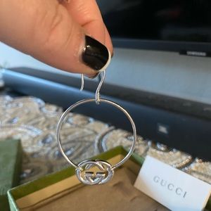 Gucci sterling silver “BRITT” style earring NWT